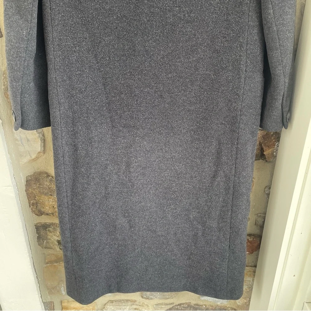 Vintage Union Made Regency Cashmere Baltmans NY Double-Breasted Dark Gray Coat 4